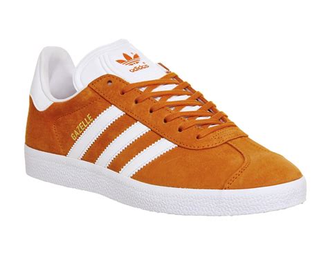 adidas gazelle herren orange|adidas orange gazelle suede trainers.